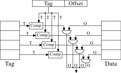 图 3.5：全关联式cache示意图